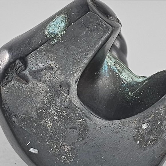 Vintage Bronze Teddy Bear Sitting Metal Figurine - Picture 9 of 9